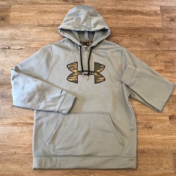 under armour grey camo hoodie
